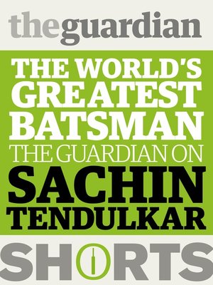 Sachin Tendulkar - ebook